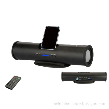 Docking Station Speakers with FM, Clock Alarm, Remote Control